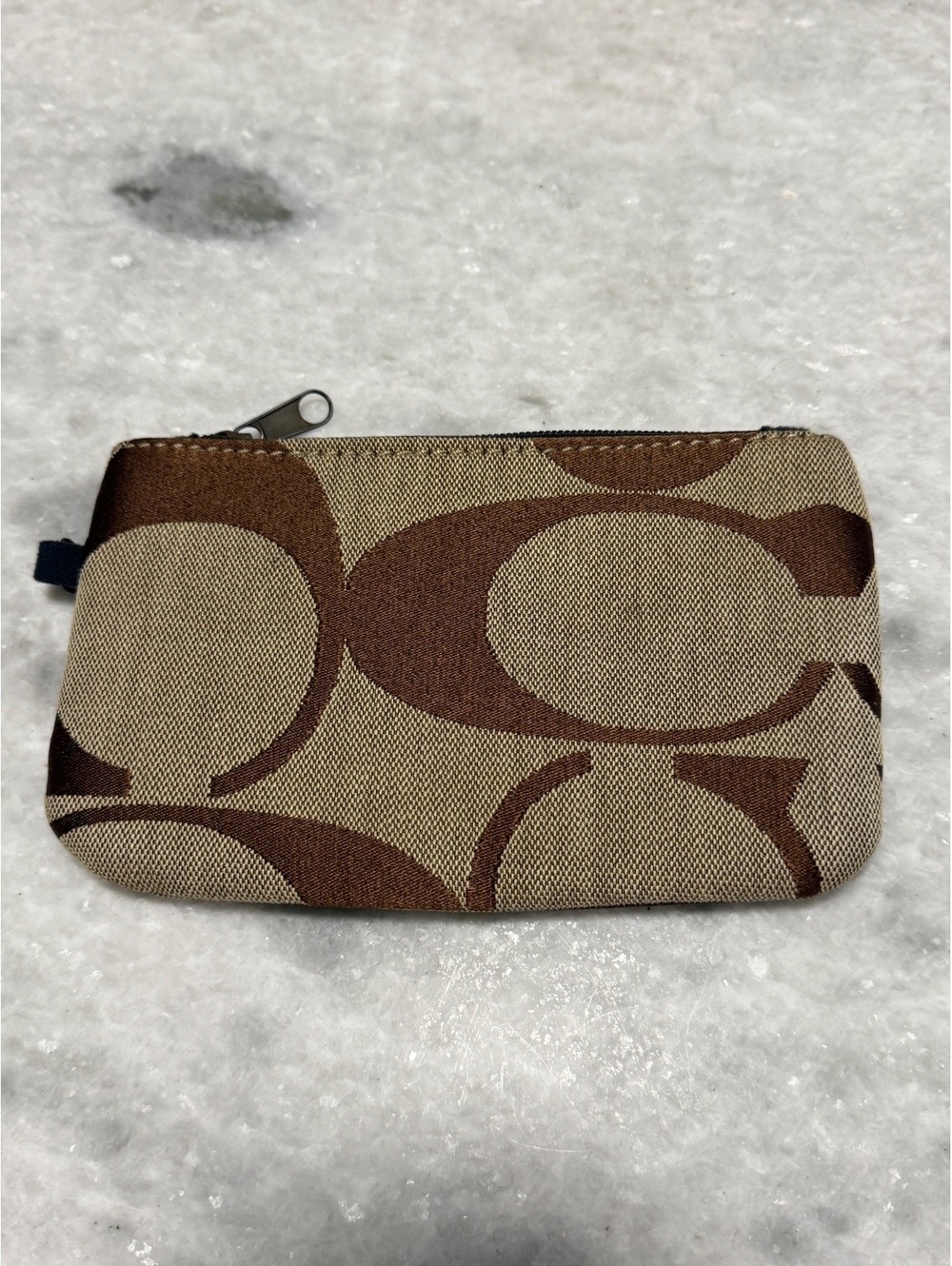 Coach Signature Canvas Pouch Wallet